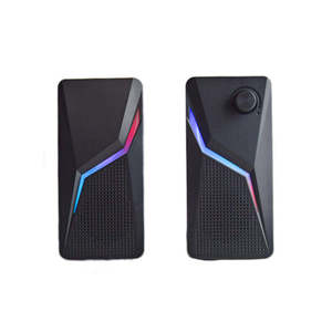 Nouveauté, haut-parleurs USB pour ordinateur portable alimentés par courant continu 5V, RGB lumineux, 2.0CH - Product Image 3