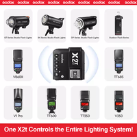 Déclencheur de flash sans fil TTL Godox X2T 2.4G X2T-C X2T-N X2T-S HSS pour Canon Nikon Sony Fuji Olympus Pentax