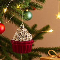CB010 Ensemble d'ornements de Noël : Boules floquées lumineuses pour décorations de fêtes