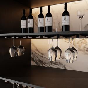 Porte-gobelet à <span class=keywords><strong>vin</strong></span> en aluminium de luxe Casier à <span class=keywords><strong>vin</strong></span> Porte-gobelet en <span class=keywords><strong>verre</strong></span> Stockage monté sur le dessus - Product Image 4