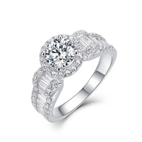 Bagues de fiançailles Carline Topsale Fashion en moissanite plaquées or 18 carats pour femmes, délicates et tendance, serties griffes, bijoux haut de gamme, cadeaux