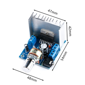 لوحة مكبر صوت رقمي ستيريو ثنائي القناة TDA7297 الإصدار B بقوة 15 واط × 2 متوافقة مع مقارنات خطية تعمل بجهد مستمر 9-15 فولت - Product Image 4