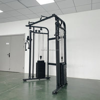 TOPFIT Appareil d'entraînement fonctionnel multifonctionnel pour la gym, avec Crossover à câbles, Smith Machine et Power Rack