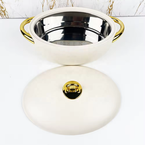 Nouvel ensemble de chauffe-plats thermiques de luxe 2024 pour <span class=keywords><strong>cuisine</strong></span>, idéal pour les cadeaux, avec récipients isothermes dorés pour garder les aliments au chaud - Product Image 3