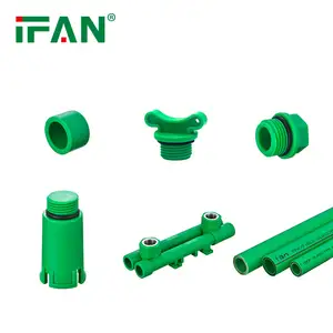 Ifan vente en gros raccords de tuyauterie Ppr bouchon Ppr 1/2m 3/4m bouchon à filetage mâle raccords de tuyauterie Ppr