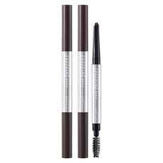 Tony Moly le sourcil choquant facile plat 0.5g 02 brun foncé 2ea longue durée imperméable crayon à sourcils Gel coiffant 2 pièces - Product Image 1