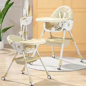 Ensemble 3-en-1 <span class=keywords><strong>Chaise</strong></span> <span class=keywords><strong>Haute</strong></span> de Salle à Manger en Plastique <span class=keywords><strong>pour</strong></span> Bébé, Sûre et Confortable <span class=keywords><strong>pour</strong></span> les Bébés de 0 à 12 Mois - Product Image 3