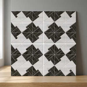Série Punch Terrazzo marron Carrelage fait main 300x300mm Design intérieur extérieur émaillé 3D - Product Image 5