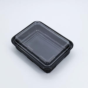 Boîte à emporter rectangulaire en plastique PET de qualité alimentaire à prix avantageux avec épaisseur et impression de logo personnalisables - Product Image 5
