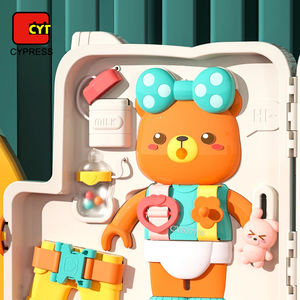 Jouets Montessori de nouvelle conception, planche d'activités pour bébé, jouets pour développer la motricité <span class=keywords><strong>fine</strong></span>, jouets sensoriels pour bébé avec lumière et musique - Product Image 4