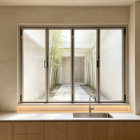 Ventana Plegable Horizontal de Aluminio de Apertura Máxima para Construcción de Terrazas Acristaladas, Directo de Fábrica HUACAI