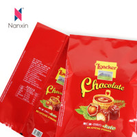 Emballage individuel imprimé personnalisé paquet de biscuits au chocolat pochette plate sacs à zip-lock en mylar de qualité alimentaire vente en gros