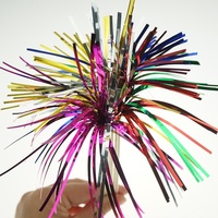 Articles de fête faits à la main 23cm 100pcs Pack couleurs assorties feuille feux d'artifice choix de nourriture