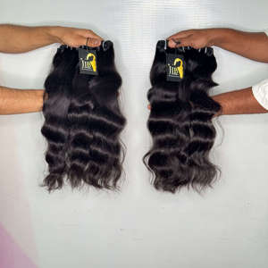 ผมอินเดียคุณภาพสูงแบบดิบ ไม่ผ่านการแปรรูป แบบ Double Drawn ทรง Body Wave  แบบเป็นมัด  ผมอินเดียแบบดิบ ไม่ผ่านการแปรรูป แบบลอนธรรมชาติ - Product Image 1