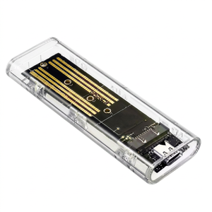 Carcasa Externa Transparente para SSD M.2 NGFF BAJEAL, USB-C Tipo-C, con Garantía de 12 Meses - Product Image 1