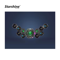 Mur vidéo intérieur P4 P5 cabine de DJ créative écran d'affichage à LED discothèque Triangle hexagonal de forme irrégulière 4mm mur vidéo LED