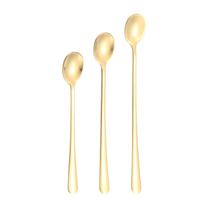 Cuillère à dessert en acier inoxydable, cuillère à sel pour pot à épices, agitateur pour crème glacée et smoothies, mini-cuillère à café - Product Image 5
