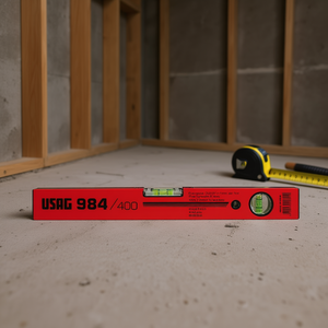 Nivel de burbuja Usag 984 de 400 mm con vial de burbuja para fontanería y construcción - Product Image 3