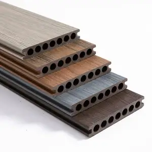 木塑复合挤压3d压花甲板定制szie木塑地板供应商中空