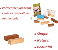 Porte-cartes de table en bois pour photos, porte-noms, présentoir de réunion, support de cartes postales de bureau, artisanat en bois