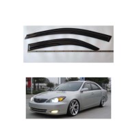 Aibyiar - Juego de 4 Viseras para Ventana, Parasol y Protector de Lluvia para Toyota CAMRY 2002-2006, Láminas Acrílicas, Protectores y Deflectores de Ventana