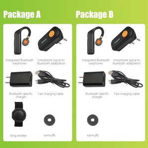 Cắm Và Chơi Không Dây Walkie Talkie Tai Nghe Với <span class=keywords><strong>Transmitter</strong></span> Receiver | 10H Dài Chờ Tai Nghe <span class=keywords><strong>Bluetooth</strong></span> Cho Hai Cách Phát Thanh - Product Image 6