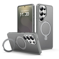 Étuis de téléphone portable pliables magnétiques pour Samsung Galaxy S26 Ultra, coque mate givrée antichoc pour Galaxy S25 Fe S24