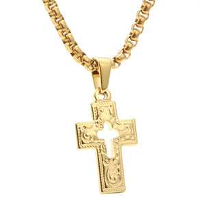 <b>Cross</b> Pendant Necklace Zinc Alloy Unisex Gift Jewelry Hip Hop Style - Product Image 1
