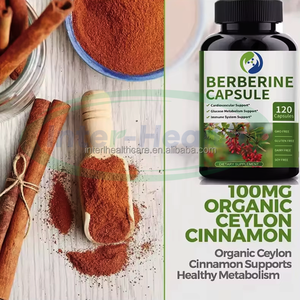 Ausreson OEM Berberine Hcl Hydrochloride Cápsulas Suplementos 1000mg 500 mg Vegan Berberine Cápsulas - Product Image 3