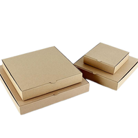 Conteneur à pizza anti-graisse, approvisionnement en gros, personnalisé, 27*27*4.5cm, HuiLong PS-007, boîte pliable pour emballage de pizza avec logo personnalisé