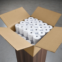 Rollo de Papel Térmico de Alta Calidad al por Mayor 57X40.80x80 para Máquinas POS y Cajas Registradoras, Capa Única