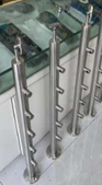 JBM Luxe Moderne Intérieur/Extérieur Acier Inoxydable 304 Taille Personnalisable Poli Sablé Tube Rampe Main Courante Escalier Verre Connecté