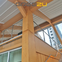 Ensemble complet de maison en bois de bambou de conception moderne facile à assembler Kits de maison préfabriquée en bois de bambou détachable pour une utilisation en extérieur