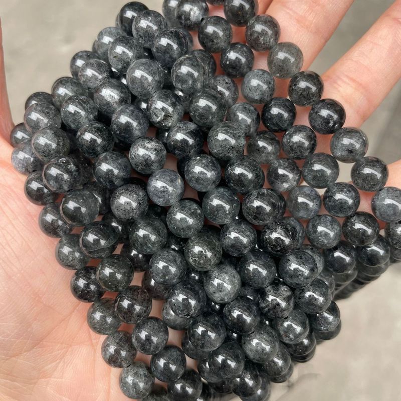 Natural Crystal Bead Faceted Amethyst White