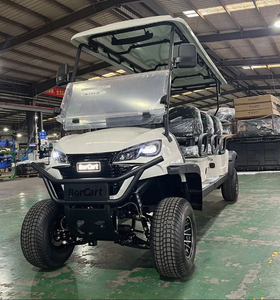 รถกอล์ฟไฟฟ้าแบบใหม่จากผู้ผลิต OEM ตัวถังเตี้ย 6 ที่นั่ง แบตเตอรี่ลิเธียม 24V 5KW รับน้ำหนักได้ 300 กก. 54 หลุม - Product Image 1