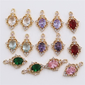 Accessoires de bijoux DIY en cuivre micro-incrusté de zircon électroplaqué pour foulards, vêtements et boucles d'oreilles – Modèle <span class=keywords><strong>GS108</strong></span> - Product Image 5