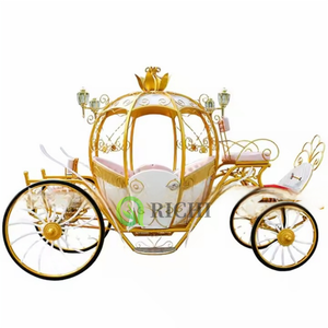 Calèche royale à chevaux en forme de citrouille, design exquis, calèche de haute qualité à vendre pour <span class=keywords><strong>location</strong></span> panoramique et mariages - Product Image 5