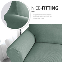 Housse de Canapé Jacquard Tricotée 1 Place Housse de Fauteuil Élastique Meilleure Vente