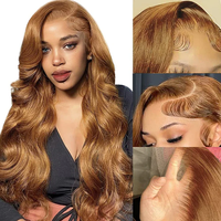 Perruque Lace Front Wig 13x4 13x6 HD Body Wave brésilien brun châtaigne, perruques sans colle, produits de beauté pour femmes, #30