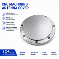 Boîtier d'antenne en alliage d'aluminium usiné CNC sur mesure pour usine, coque d'antenne de communication usinée avec précision