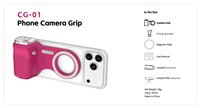 Stock Now CG-01 Lampu Asisten Kamera Peningkat Cahaya Perangkat Penguat Ponsel Magnetik Zoom Nirkabel dengan Remote