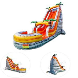 สไลเดอร์<span class=keywords><strong>เป่า</strong></span><span class=keywords><strong>ลม</strong></span>25ft แบบสไลเดอร์น้ำสองชั้นสไลเดอร์เป่าลมสำหรับเช่า - Product Image 2