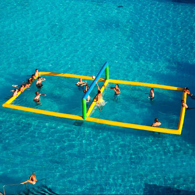 Büyük plaj voleybolu alan su Polo alan oyunları Net ile şişme plaj voleybolu voleybol sahası havuz