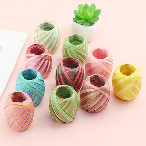 Space Dyeing Regenbogen Papiers eil 20m/Rolle Bunte Raffia Papiers chnur für Heimwerker, Eier brötchen, hand gefertigtes Material - Product Image 6