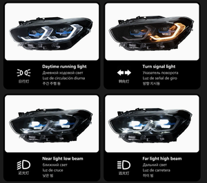Nouveau phare F20 F21 2015-2018, yeux de serpent automatiques, LED 6000K, 36W, 6000 lumens, 6V, garantie 1 an, ajustement universel, éclairage Série 1 - Product Image 3