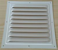 Grille de ventilation extérieure carrée moderne en alliage d'aluminium, pare-pluie, protection contre le vent, respirante, perforée, dissipation de la chaleur