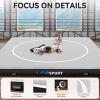 Tapis de lutte gonflable, tapis de Jiu-Jitsu, tapis d'entraînement en PVC pliable pour la maison, la salle de sport, le BJJ, le MMA, la boxe, le grappling et le judo