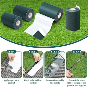 איכות גבוהה דביק לא ארוג עמיד למים בד מלאכותי סרט דשא מלאכותי - Product Image 5