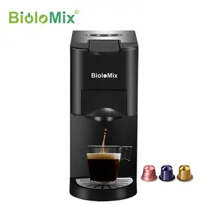 Moda yüksek son 3 In 1 19 Bar basınç hızlı ısıtma Stovetop Espresso otomatik Latte kahve makinesi 600Ml şeffaf su deposu