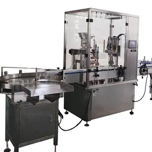 Automatic Glass Pet Small Bottle Jar Filling Capping Labeling Machine for Syrup Deodorant Vaseline